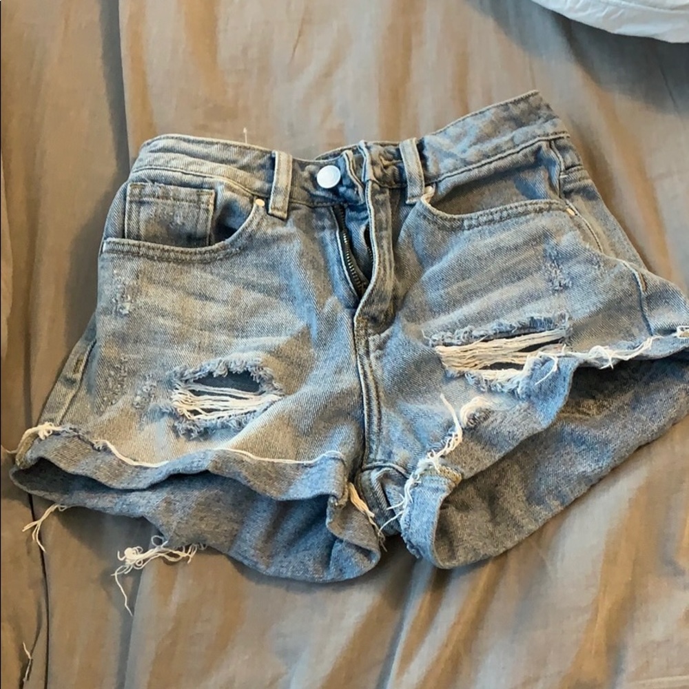 Blue jean shorts